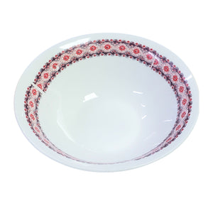 Bol de Supa din Ceramica cu Motive Traditionale Taranesti Romanesti Broderie Fina 17 cm