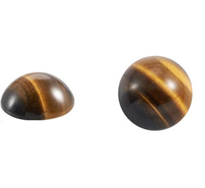 Cabochon Pietre Semipretioase Caboson din Ochi de Tigru Maro Tiger Eye Rotund 12 mm 1 buc piatra semipretioasa