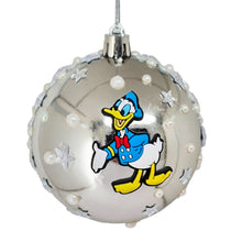 Încărcați imaginea în Galerie, Set Globuri de Craciun Disney pentru Copii Brad Pom Clubul lui Mickey Mouse Ratoiul Donald Duck 4 buc 8 cm Argintii