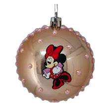 Încărcați imaginea în Galerie, Set Globuri de Craciun Disney pentru Copii Brad Pom Minnie Mouse Red Book  4 buc 8 cm Auriu