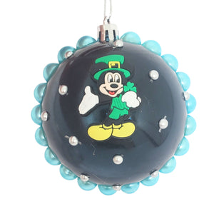 Set Globuri de Craciun Disney pentru Copii Brad Pom Mickey Mouse Lucky Green 4 buc 8 cmNorocos