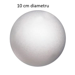 Glob din Polistiren Bila Minge Sfera Blank Rotund 100 mm Craciun 1 buc