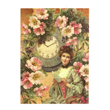 Încărcați imaginea în Galerie, Hartie de Orez A4 pentru Tehnica Decoupage de Servetel Hobby Craft Handmade Antoanetta Retro Times A4