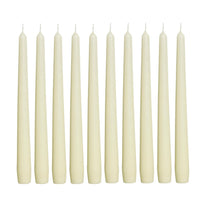 Încărcați imaginea în Galerie, Lumanari Conice Set Alb-Crem Mat 10 Bucati Candles Bolsius decor casa