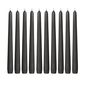 Lumanari Conice Set Negru-Black Negre Mat 10 Bucati Candles Bolsius decor casa