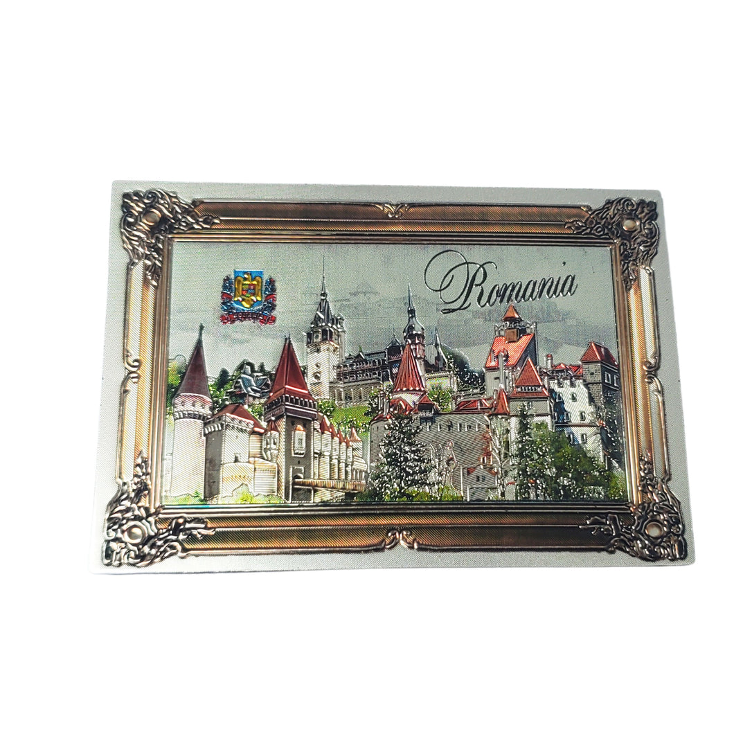 Magnet Decorativ de Frigider Tablou  Romania Suvenir Castele Diverse II