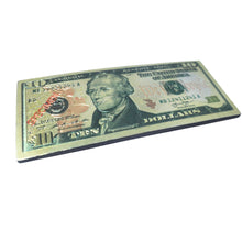 Încărcați imaginea în Galerie, Magnet Decorativ de Frigider Suvenir Bacnota de 10 Dolari American USA Specimen Dollars