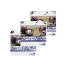 Încărcați imaginea în Galerie, Servetele de Masa de Paste Oua Lavanda si Viorele de Parma Set 10 buc 33x33 cm